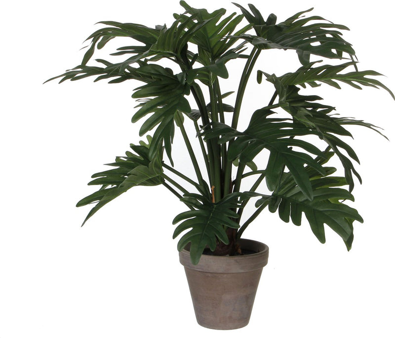 Décorations en mica décoration mica plante artificielle philodendron - vert - h50 et d60 cm - plantes de bureau de chambre