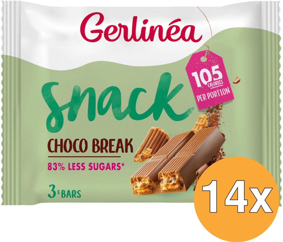 Gerlinea gerlinea low sugar - barres - pause choco - 14 x 64,5 gr