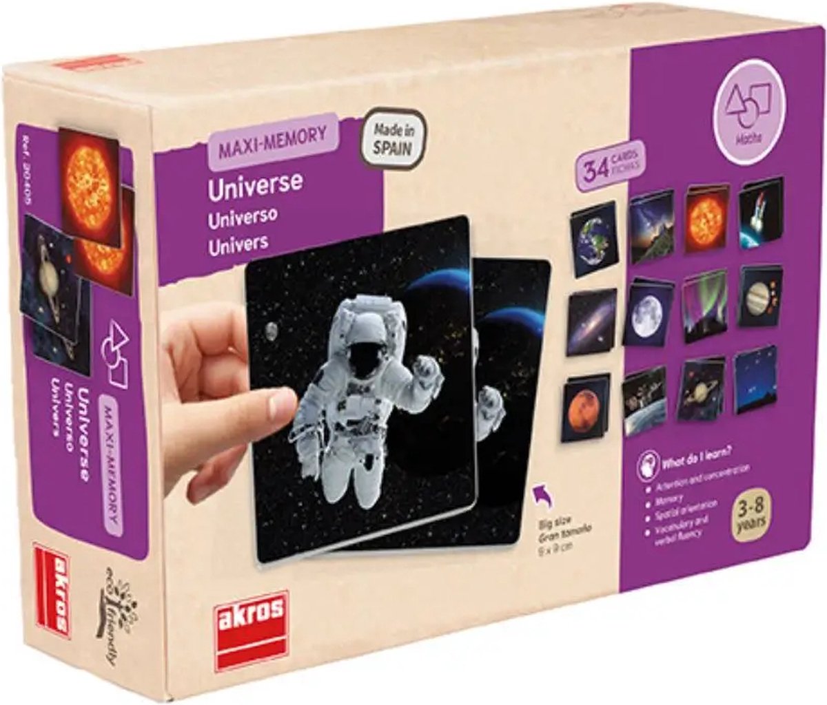 Mémoire Akros - univers - espace - entraînement de la mémoire