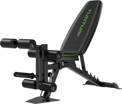 Banc de musculation Tunturi ub60 réglable - banc de fitness charge jusqu'à 200 kg - banc d'entraînement - extension des jambes du banc de muscles abdominaux - incl. application de remise en forme gratuite