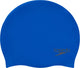 Bonnet de bain en silicone moulé uni Speedo - bleu