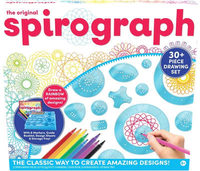 Ensemble de dessins créatifs spirographe aux formes originales.