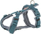Harnais pour chien Trixie - premium trekking bleu pétrole - réglable 32-38x1,3 cm