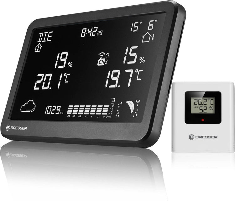 Station météo Bresser - meteotemp tbh - thermo - hygromètre - sans fil - noir