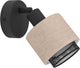 Spot Eglo Rosley - E14 - ø 9 cm - noir beige - textile
