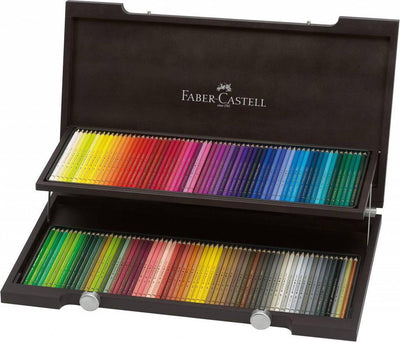 Crayons de couleur Faber-castell - polychromos - 120 pièces en coffret bois - fc-110013