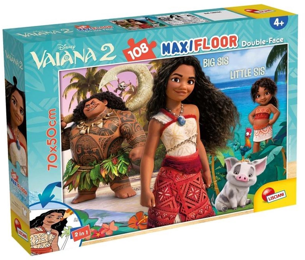 Lisciani Disney Puzzle Df Maxi Floor 108 Océanie 2