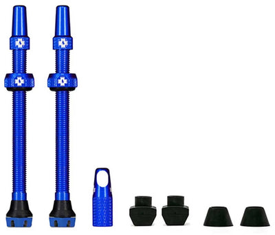 Jeu de valves tubeless Muc-off 60mm bleu