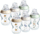 Biberons Tommee tippee natural start, lot de 6 biberons 260 ml - faible vitesse d'alimentation 0m+ - décorés