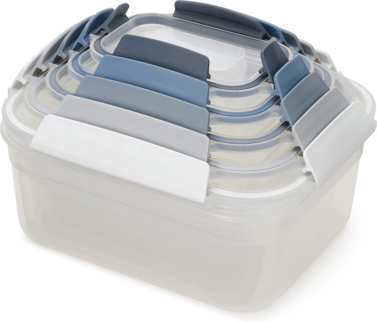 Joseph Joseph Nest Lock - Récipients alimentaires - Facile à empiler - 5 pièces - Bleu