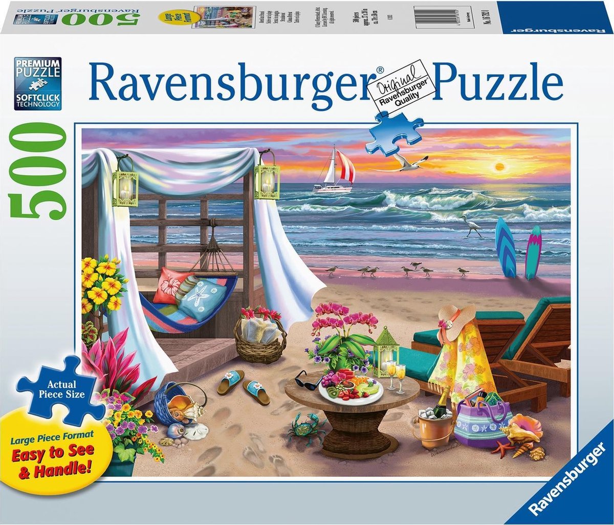 Ravensburger Jigsaw Puzzle Beach Evening, 500st.