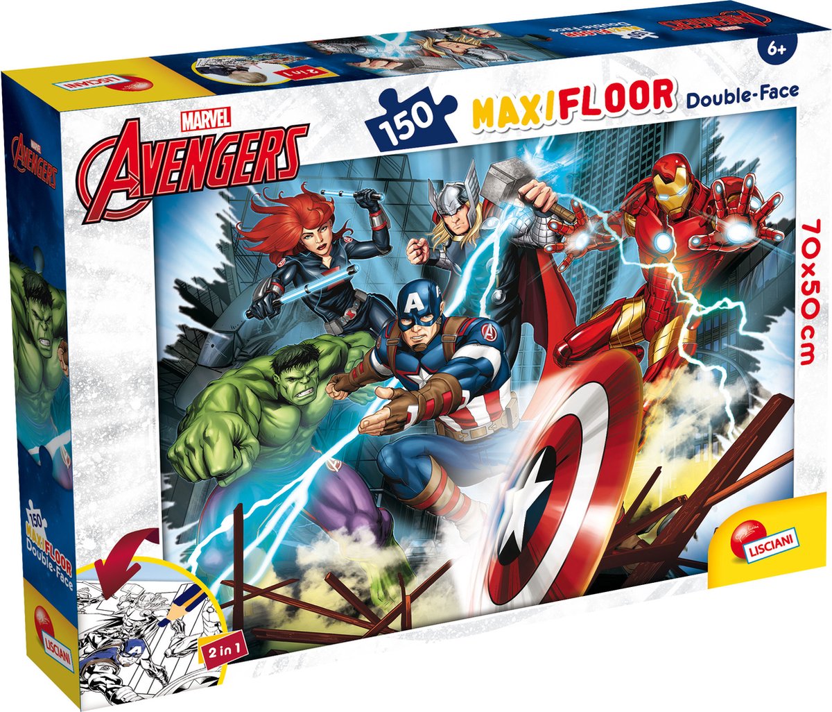 Lisciani merveille puzzle df maxifloor 150 avengers
