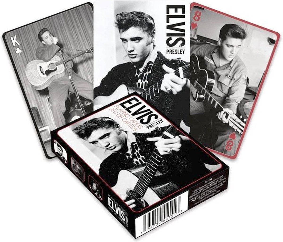 Verseau Elvis Presley cartes à jouer cartes à jouer noir blanc cartes à jouer cartes à jouer
