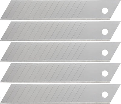 Wolfcraft - 5 couteaux sécables 18 mm - lames de rechange - 15 segments - 4182000