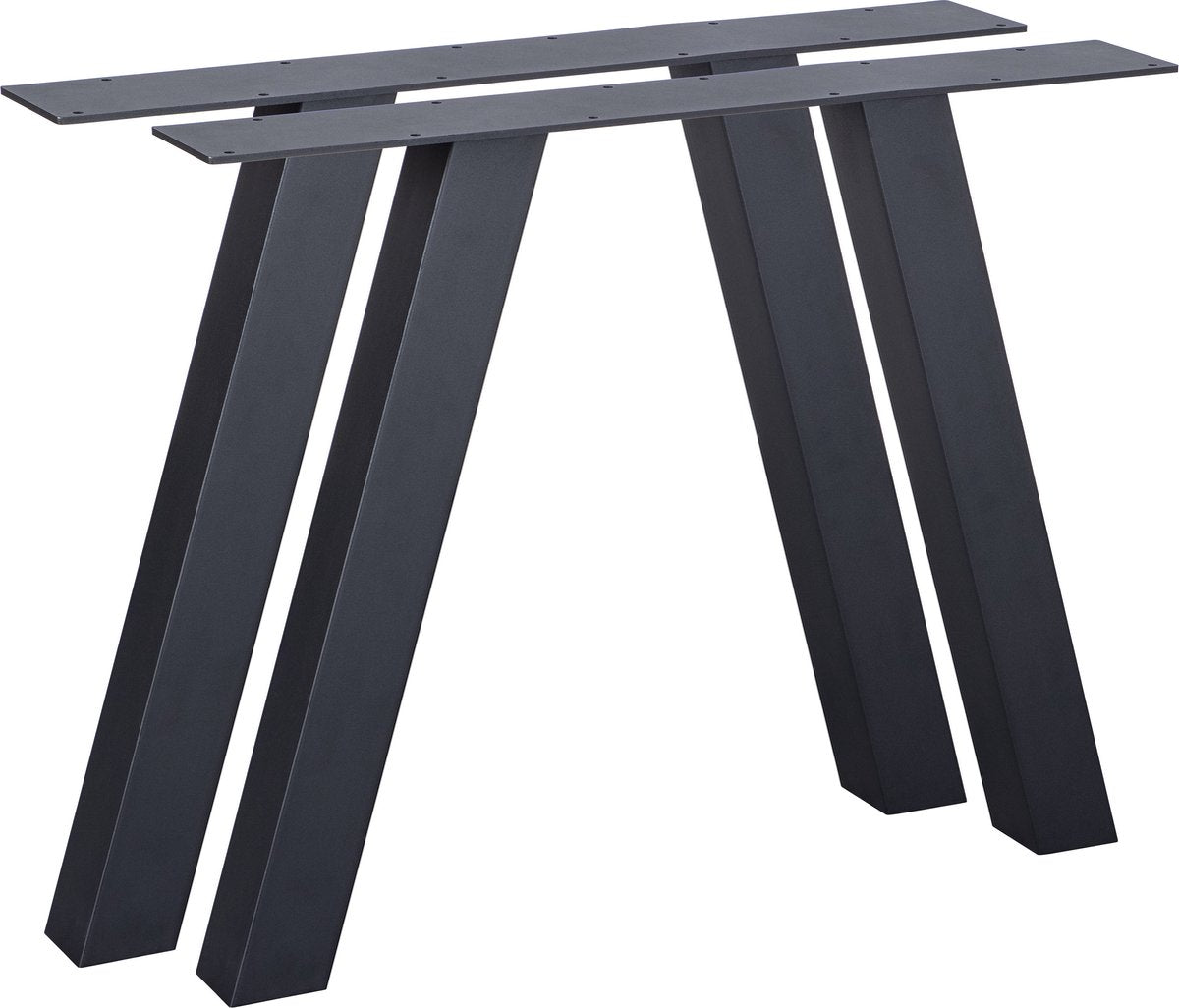 Woood tablo a-legs jardin - métal - noir - lot de 2