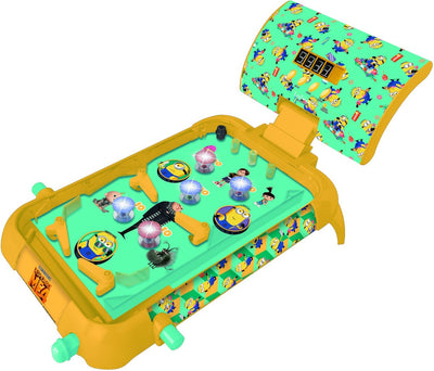 Flipper de table électronique Lexibook les minions avec un superbe design, des sons, des éclairages et des partitions numériques pour jouer seul ou défier vos amis.