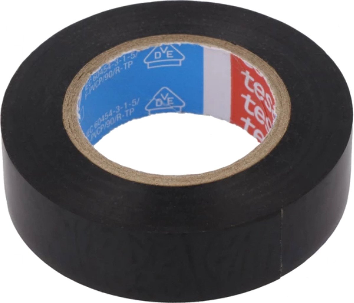 Tesa flex 53988 ruban d'idolâtrie 10 m x 15 mm noir