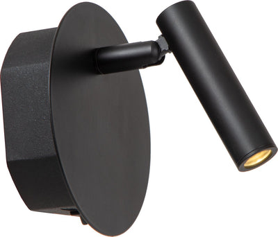 Lucide jolijn - applique lampe de chevet rechargeable - batterie rechargeable - ø 10,2 cm - LED - 1x2w 3000k - magnétique - noir