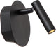Lucide jolijn - applique lampe de chevet rechargeable - batterie rechargeable - ø 10,2 cm - LED - 1x2w 3000k - magnétique - noir