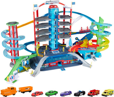 Garage super city Majorette - avec 6 véhicules