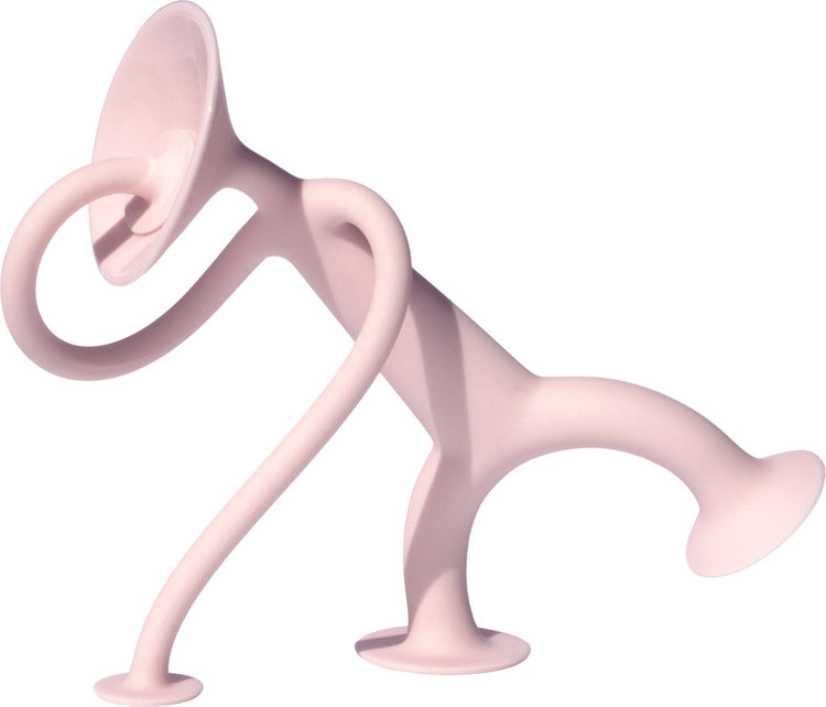 Figurine articulée Moluk boogi - rose - h12cm - avec ventouses pour toute surface lisse - 3 ans