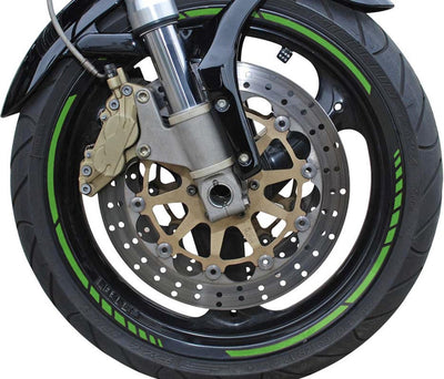 Foliatec pin striping 'racing' pour jantes vert fluo - largeur = 7mm : 14x 41cm