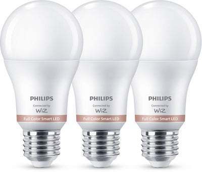 Philips Lighting philips smart Lighting - pack de 3 lampes - éclairage LED intelligent - lumière colorée et blanche - e27 - 60w - mat - wi-fi