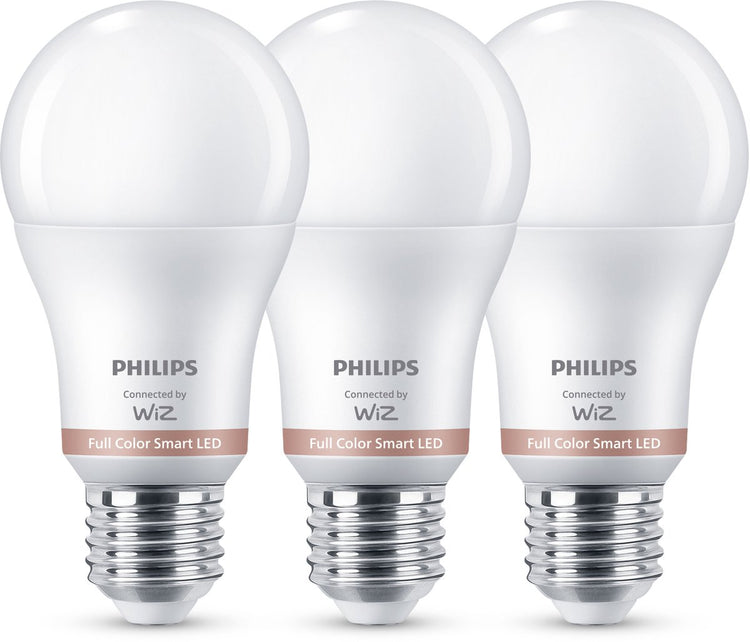 Philips Lighting philips smart Lighting - pack de 3 lampes - éclairage LED intelligent - lumière colorée et blanche - e27 - 60w - mat - wi-fi