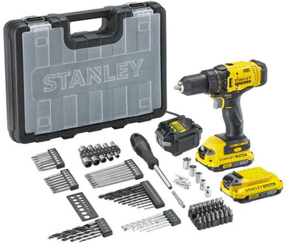 Stanley fatmax sfmcd700d2a-qw 20v max (18v) + ensemble d'accessoires 100 pièces | 2x2,0ah-sfmcd700d2a-qw