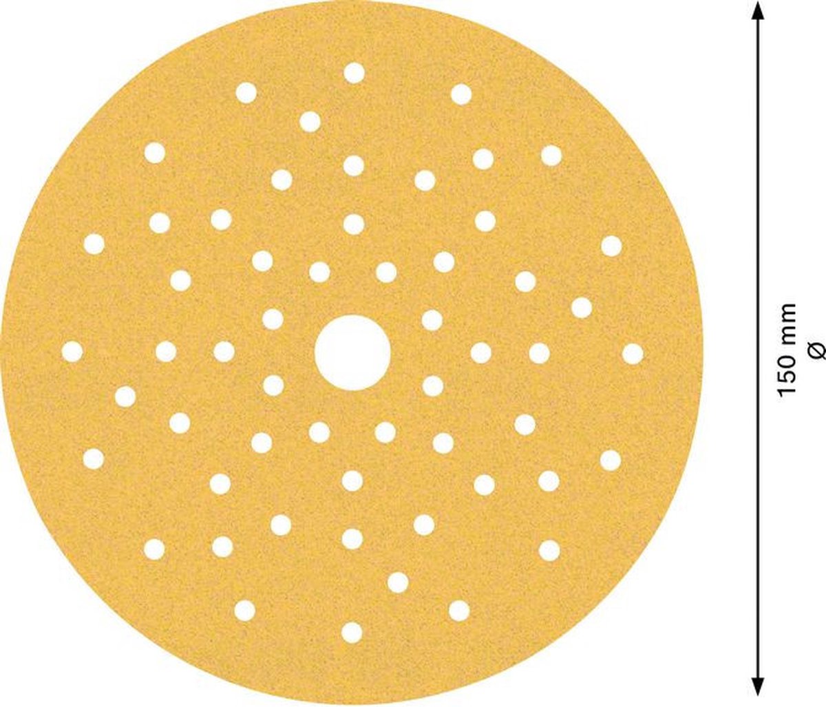 Papier abrasif Bosch 5x expert c470 à trous multiples pour...