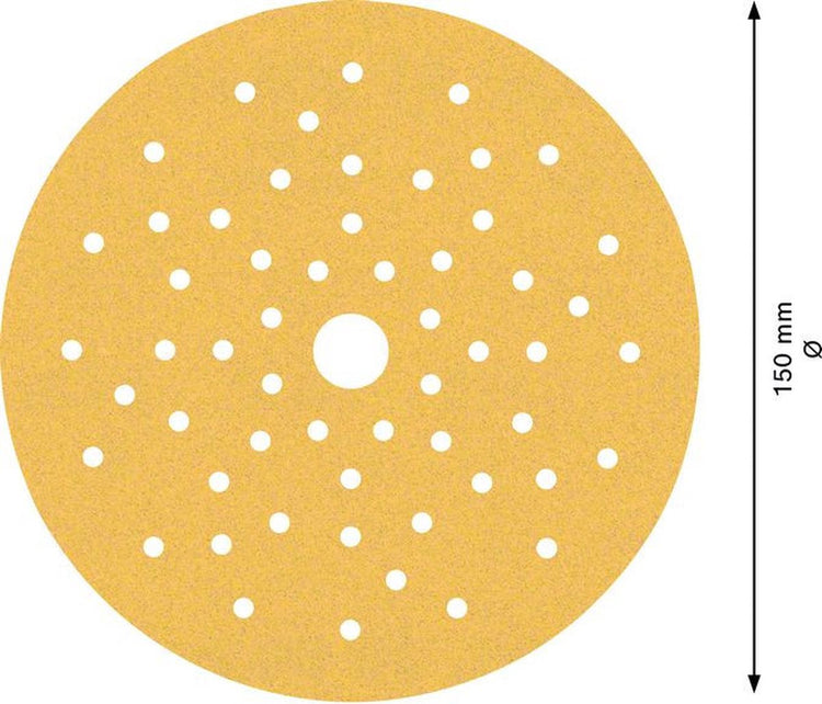 Papier abrasif Bosch 5x expert c470 à trous multiples pour...