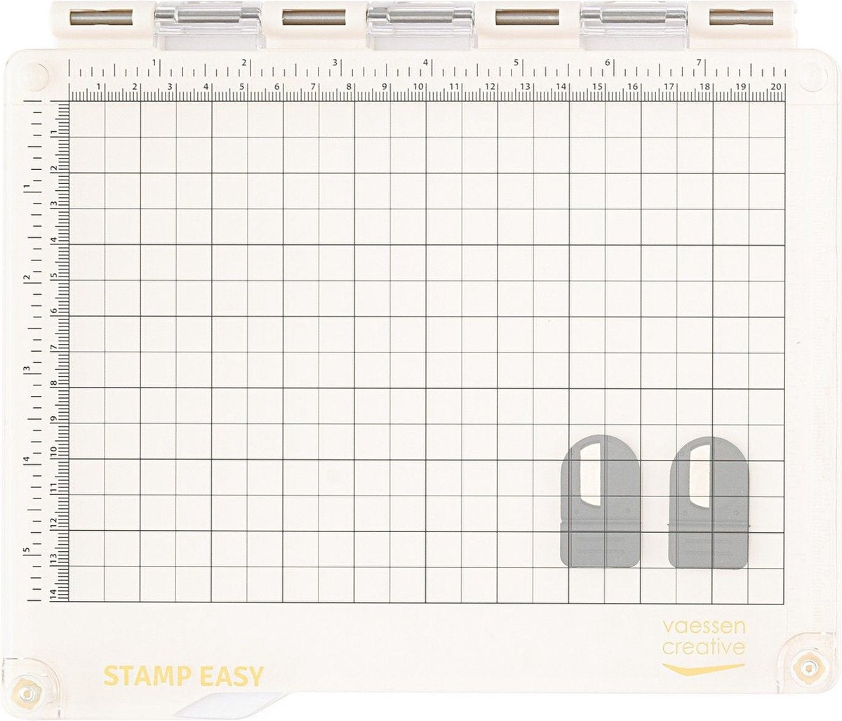 Vaessen creative • tampon plate-forme de tampon facile ivoire