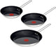 Tefal nordica ceramic - set de poêles à frire - ø20 ø24 ø28 cm - sans pfas - céramique - convient pour induction