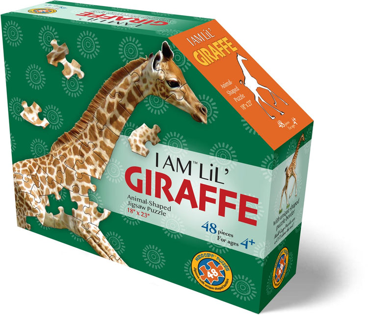 Jouet puzzle Mad capp - puzzle animal girafe 48 pièces en carton.