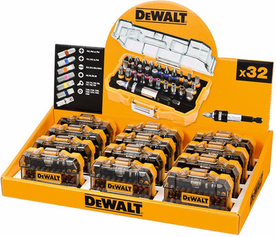 Dewalt dt7969m-qz - jeu d'embouts à vis - 32 pièces - support magnétique - marchandiseur