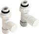 Plieger rad. kit de connexion droit blanc mat