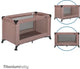 Titanium baby lit de camping bébé en titane smart jordan 60x120 cm taupe avec sac de transport