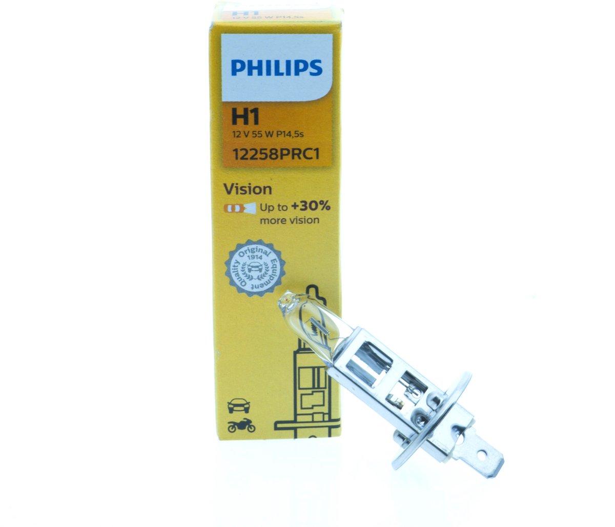 Lampe frontale Philips h1 12v 55w vision