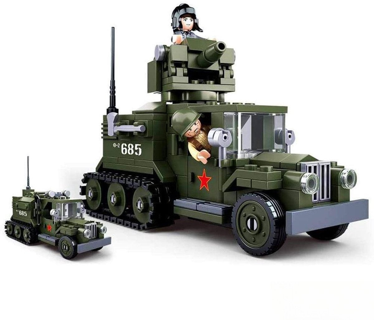 SLUBAN WWII GAZ ALLIED Half-Track 2in1