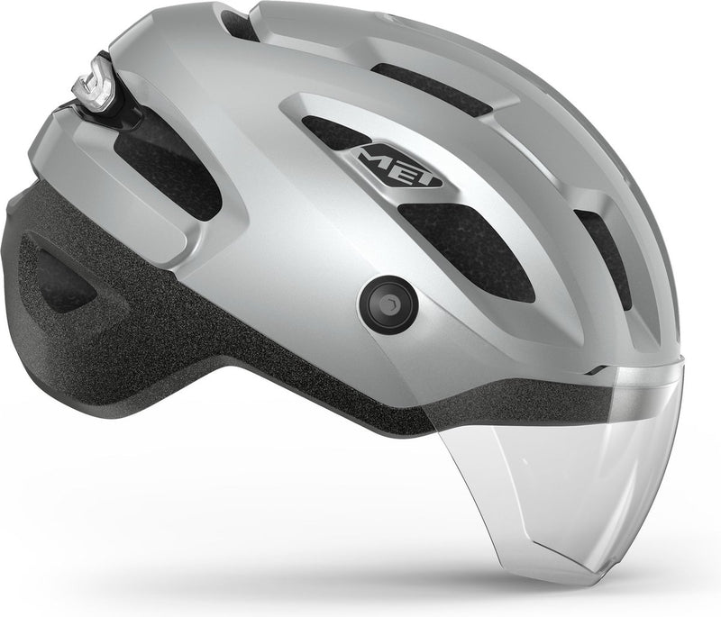 Avec casque de vélo intercity mips hommes femmes - casque de vélo e-bike adultes - vélo électrique - taille s (52-56 cm) - nta 8776 - réfléchissant brillant (gris)