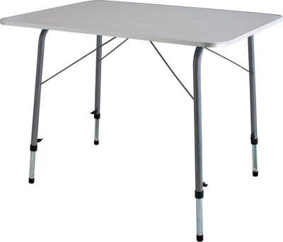 Eurotrail cadiz l - table de camping - 121 x 61 cm - gris