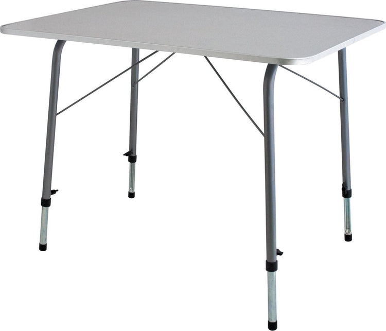 Eurotrail cadiz l - table de camping - 121 x 61 cm - gris