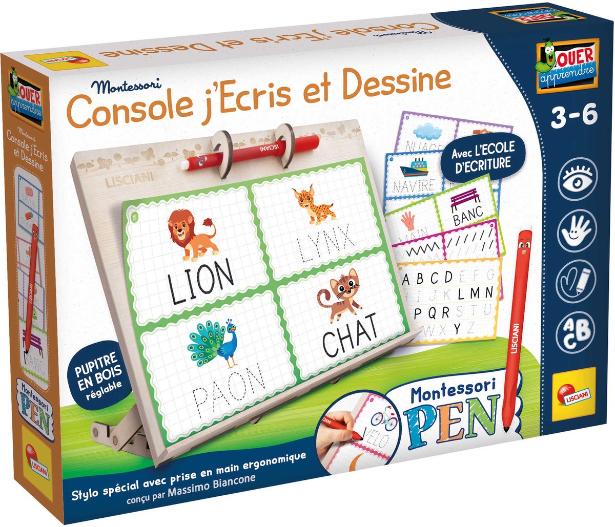 Lisciani montessori stylo console écriture et design ed. français
