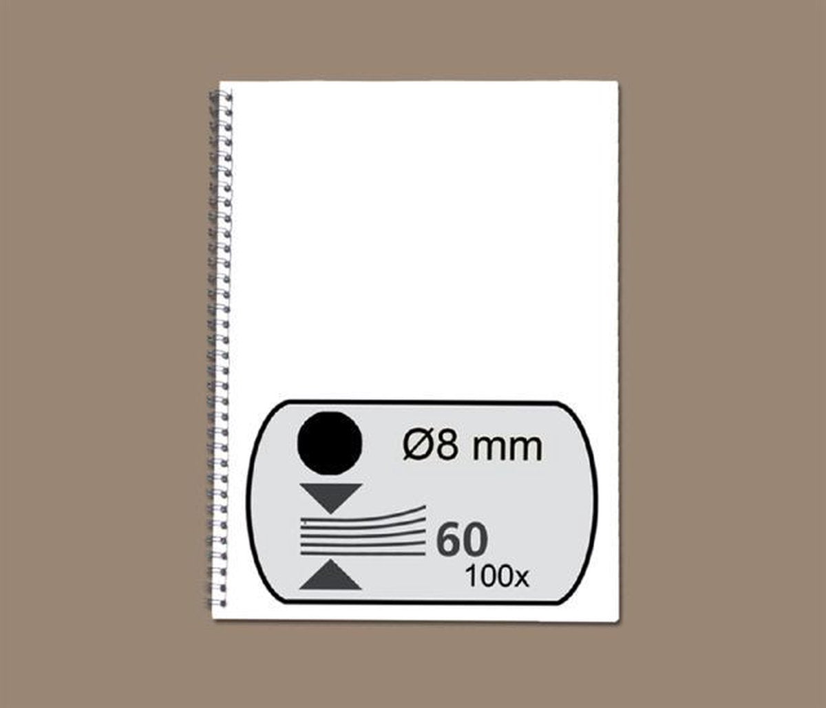 Pack 100 peignes de reliure noirs 53261 Fellowes 8mm