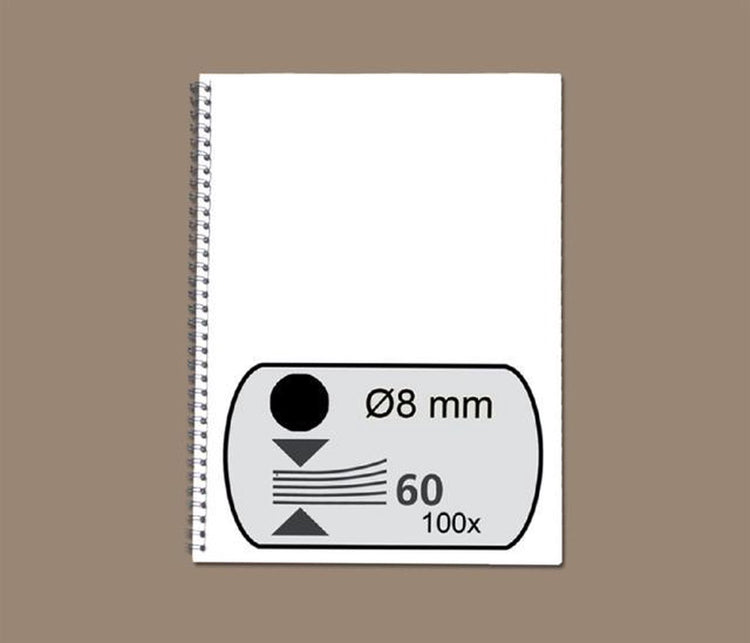 Pack 100 peignes de reliure noirs 53261 Fellowes 8mm