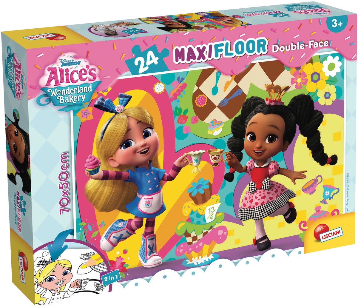 Lisciani Disney Puzzle Df Maxi Floor 24 - Alice au pays des merveilles