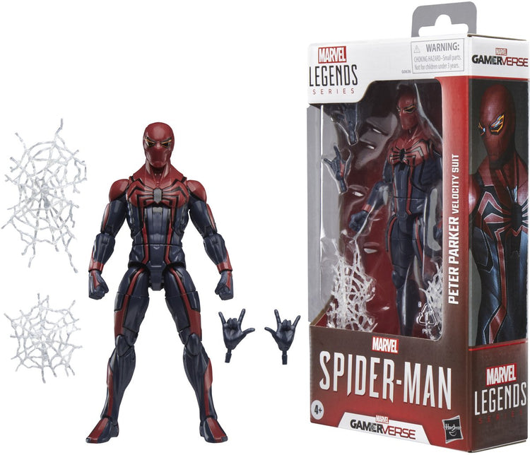Hasbro Spider-Man Marvel Legends figurine Gamerverse Peter Parker Velocity Suit figurine 15 cm