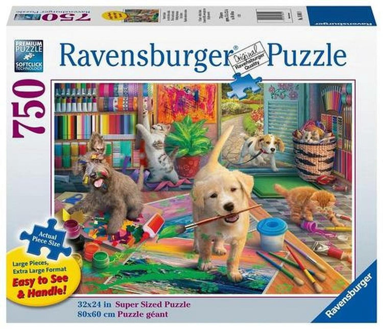 Ravensburger puzzle animaux pièces xxl 750 pièces de puzzle amusant.