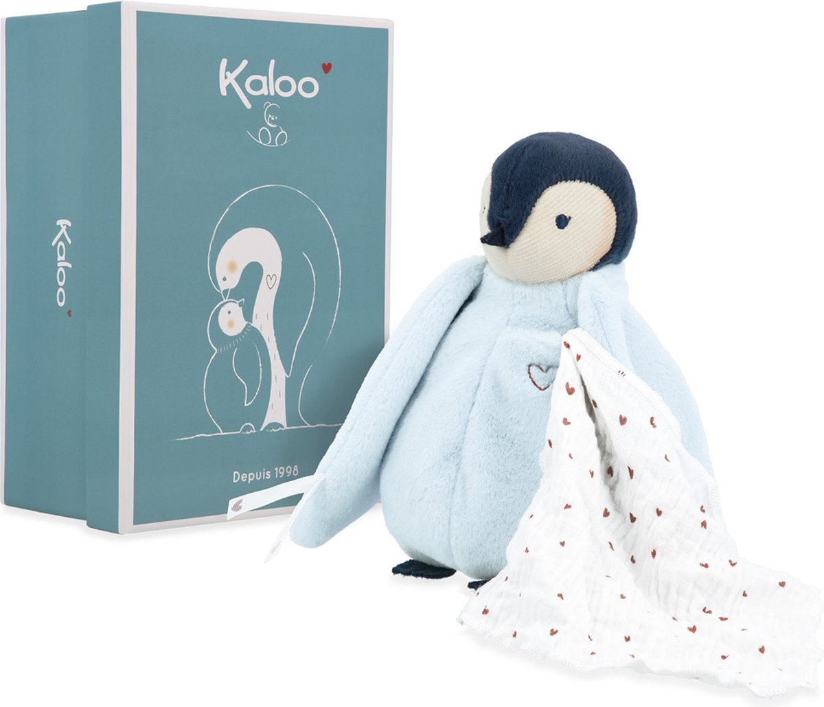Kaloo complices – pingouin bleu – peluche