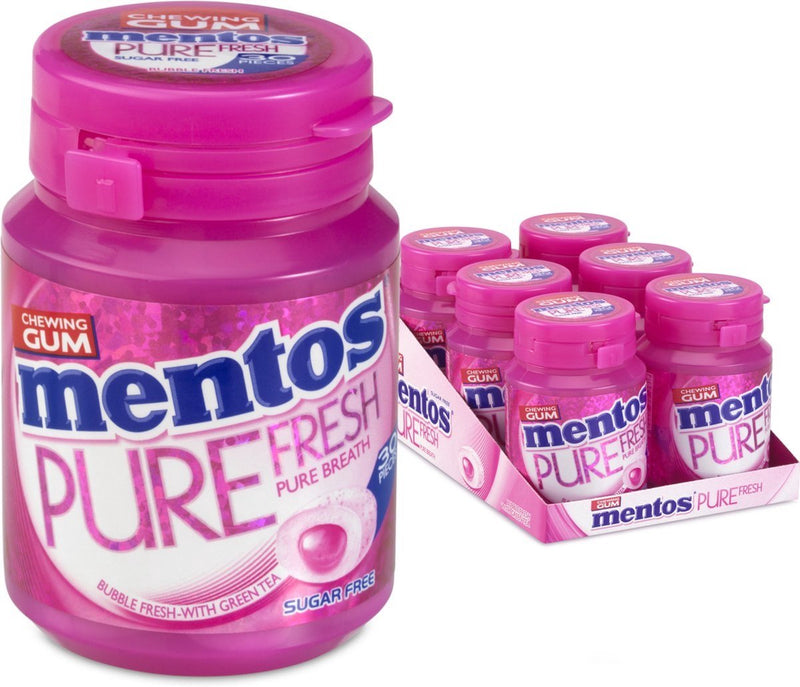 Mentos gum pure fresh bubblefresh pot (6x 30 pièces)